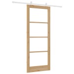 vidaXL Ușă glisantă Manual ORKDAL Maro 86 x 211 cm Lemn și metal vidaXL Ușă glisantă Manual ORKDAL Maro 86 x 211 cm Lemn și metal