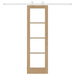vidaXL Ușă glisantă Manual ORKDAL Maro 61 x 198.5 cm Lemn și metal vidaXL Ușă glisantă Manual ORKDAL Maro 61 x 198.5 cm Lemn și metal