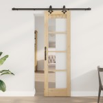 vidaXL Ușă Glisantă Manual ORKDAL Maro 61 x 198.5 cm Lemn și metal vidaXL Ușă Glisantă Manual ORKDAL Maro 61 x 198.5 cm Lemn și metal