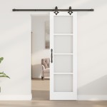 vidaXL Ușă Glisantă Manual ORKDAL Alb 61 x 198.5 cm Lemn și metal vidaXL Ușă Glisantă Manual ORKDAL Alb 61 x 198.5 cm Lemn și metal