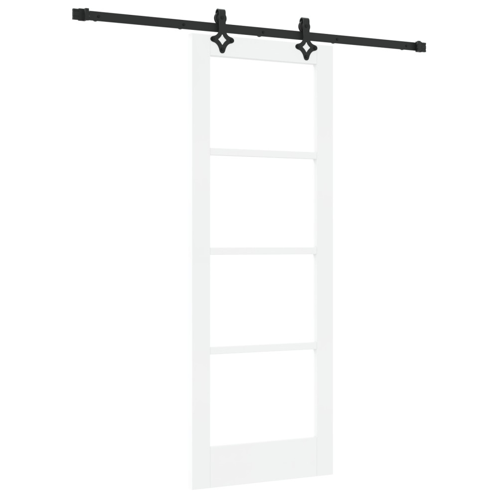 vidaXL Ușă Glisantă Manual ORKDAL Alb 73.5 x 198.5 cm Lemn și metal