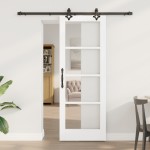vidaXL Ușă Glisantă Manual ORKDAL Alb 73.5 x 198.5 cm Lemn și metal vidaXL Ușă Glisantă Manual ORKDAL Alb 73.5 x 198.5 cm Lemn și metal
