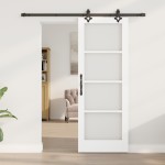 vidaXL Ușă Glisantă Manual ORKDAL Alb 73.5 x 198.5 cm Lemn și metal vidaXL Ușă Glisantă Manual ORKDAL Alb 73.5 x 198.5 cm Lemn și metal