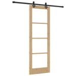 vidaXL Ușă Glisantă Manual ORKDAL Maro 73.5 x 211 cm Lemn și metal vidaXL Ușă Glisantă Manual ORKDAL Maro 73.5 x 211 cm Lemn și metal