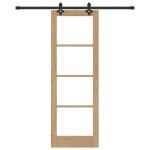 vidaXL Ușă Glisantă Manual ORKDAL Maro 73.5 x 211 cm Lemn și metal vidaXL Ușă Glisantă Manual ORKDAL Maro 73.5 x 211 cm Lemn și metal