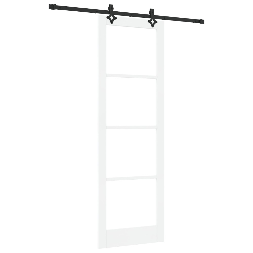 vidaXL Ușă Glisantă Manual ORKDAL Alb 78 x 232 cm Lemn și metal