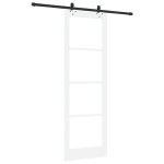 vidaXL Ușă Glisantă Manual ORKDAL Alb 78 x 232 cm Lemn și metal