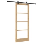 vidaXL Ușă Glisantă Manual ORKDAL Maro 86 x 211 cm Lemn și metal vidaXL Ușă Glisantă Manual ORKDAL Maro 86 x 211 cm Lemn și metal