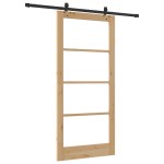 vidaXL Ușă Glisantă Manual ORKDAL Maro 93 x 202 cm Lemn și metal vidaXL Ușă Glisantă Manual ORKDAL Maro 93 x 202 cm Lemn și metal