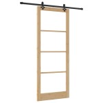 vidaXL Ușă Glisantă Manual ORKDAL Maro 93 x 232 cm Lemn și metal vidaXL Ușă Glisantă Manual ORKDAL Maro 93 x 232 cm Lemn și metal