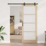 vidaXL Ușă Glisantă Manual ORKDAL Maro 93 x 232 cm Lemn și metal vidaXL Ușă Glisantă Manual ORKDAL Maro 93 x 232 cm Lemn și metal
