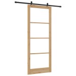 vidaXL Ușă Glisantă Manual ORKDAL Maro 93 x 232 cm Lemn și metal vidaXL Ușă Glisantă Manual ORKDAL Maro 93 x 232 cm Lemn și metal