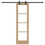 vidaXL Ușă Glisantă Manual ORKDAL Maro 61 x 198.5 cm Lemn și metal vidaXL Ușă Glisantă Manual ORKDAL Maro 61 x 198.5 cm Lemn și metal