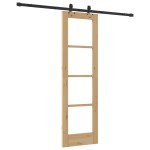vidaXL Ușă Glisantă Manual ORKDAL Maro 61 x 198.5 cm Lemn și metal vidaXL Ușă Glisantă Manual ORKDAL Maro 61 x 198.5 cm Lemn și metal