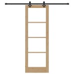 vidaXL Ușă Glisantă Manual ORKDAL Maro 73.5 x 211 cm Lemn și metal vidaXL Ușă Glisantă Manual ORKDAL Maro 73.5 x 211 cm Lemn și metal
