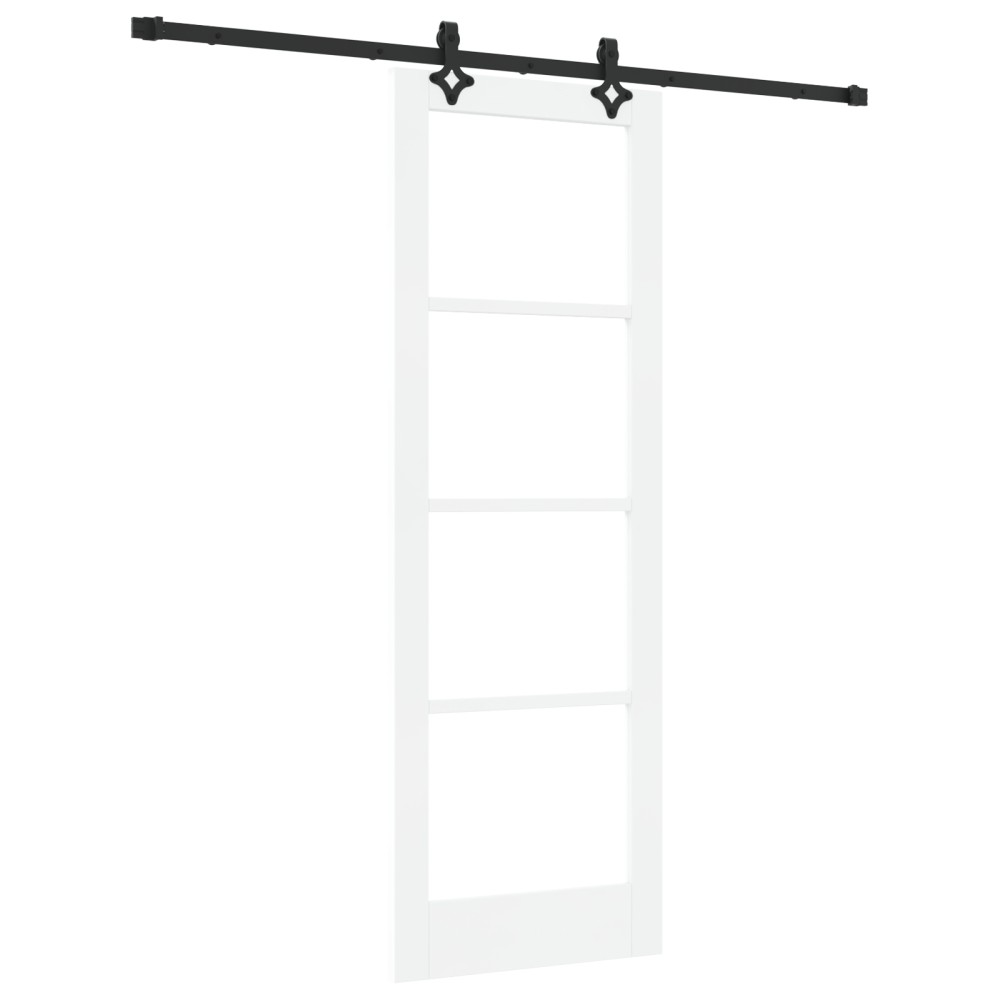 vidaXL Ușă Glisantă Manual ORKDAL Alb 73.5 x 211 cm Lemn și metal