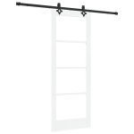 vidaXL Ușă Glisantă Manual ORKDAL Alb 78 x 202 cm Lemn și metal vidaXL Ușă Glisantă Manual ORKDAL Alb 78 x 202 cm Lemn și metal