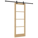 vidaXL Ușă Glisantă Manual ORKDAL Maro 78 x 211 cm Lemn și metal vidaXL Ușă Glisantă Manual ORKDAL Maro 78 x 211 cm Lemn și metal