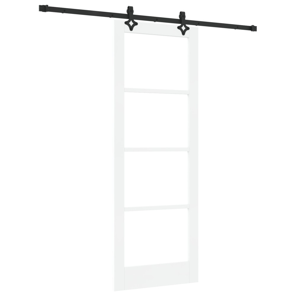 vidaXL Ușă Glisantă Manual ORKDAL Alb 78 x 211 cm Lemn și metal