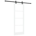 vidaXL Ușă Glisantă Manual ORKDAL Alb 78 x 211 cm Lemn și metal vidaXL Ușă Glisantă Manual ORKDAL Alb 78 x 211 cm Lemn și metal