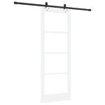 vidaXL Ușă Glisantă Manual ORKDAL Alb 78 x 211 cm Lemn și metal vidaXL Ușă Glisantă Manual ORKDAL Alb 78 x 211 cm Lemn și metal