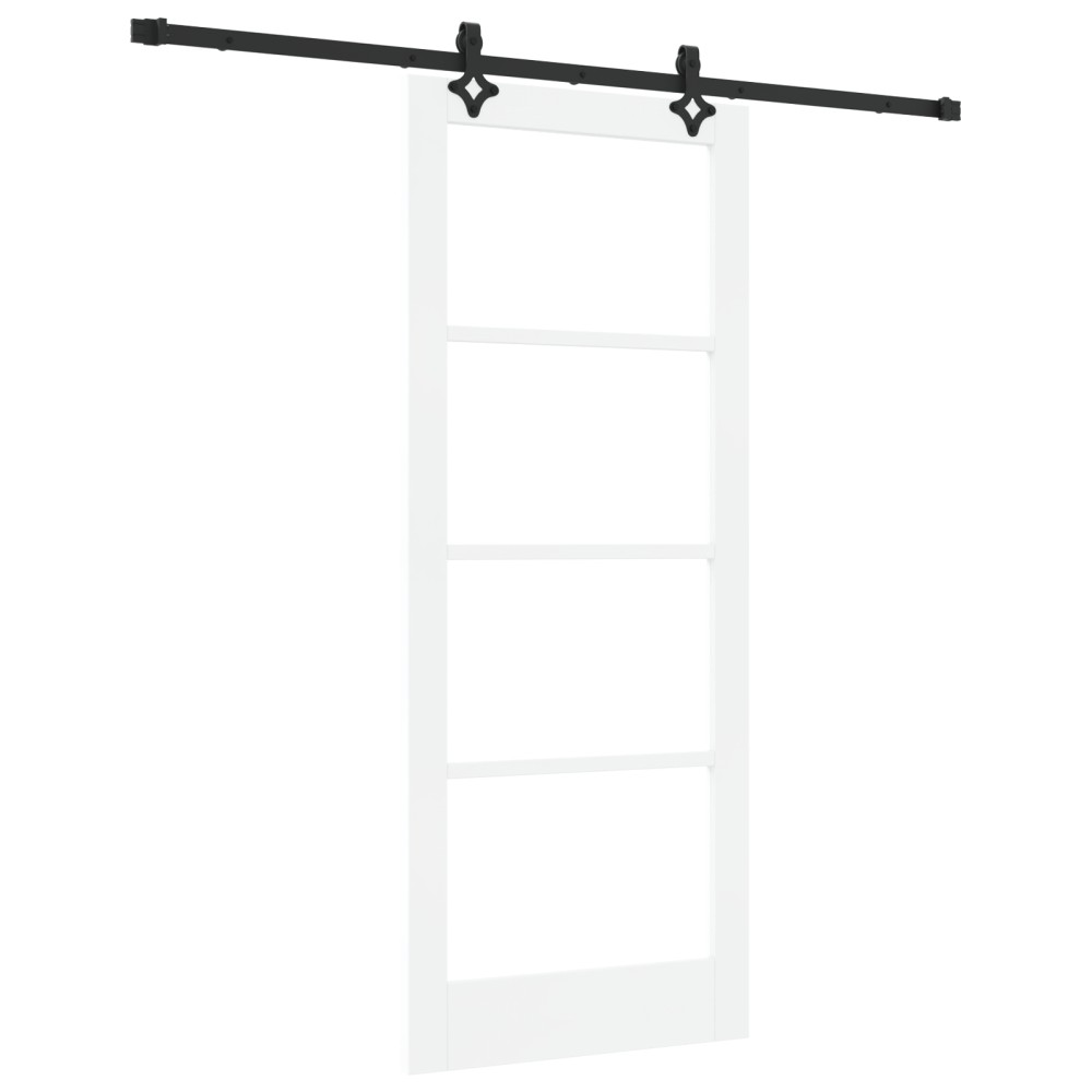vidaXL Ușă Glisantă Manual ORKDAL Alb 83 x 202 cm Lemn și metal
