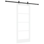 vidaXL Ușă Glisantă Manual ORKDAL Alb 83 x 202 cm Lemn și metal vidaXL Ușă Glisantă Manual ORKDAL Alb 83 x 202 cm Lemn și metal