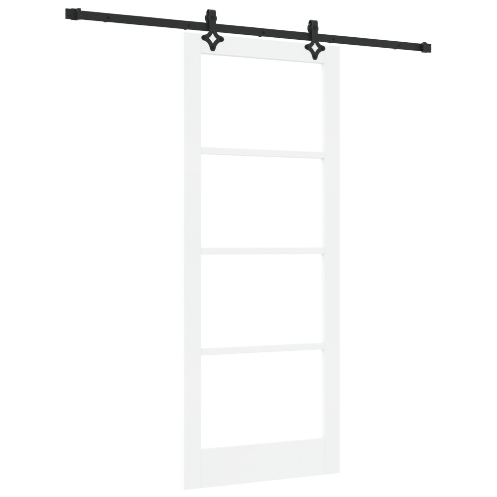 vidaXL Ușă Glisantă Manual ORKDAL Alb 86 x 211 cm Lemn și metal