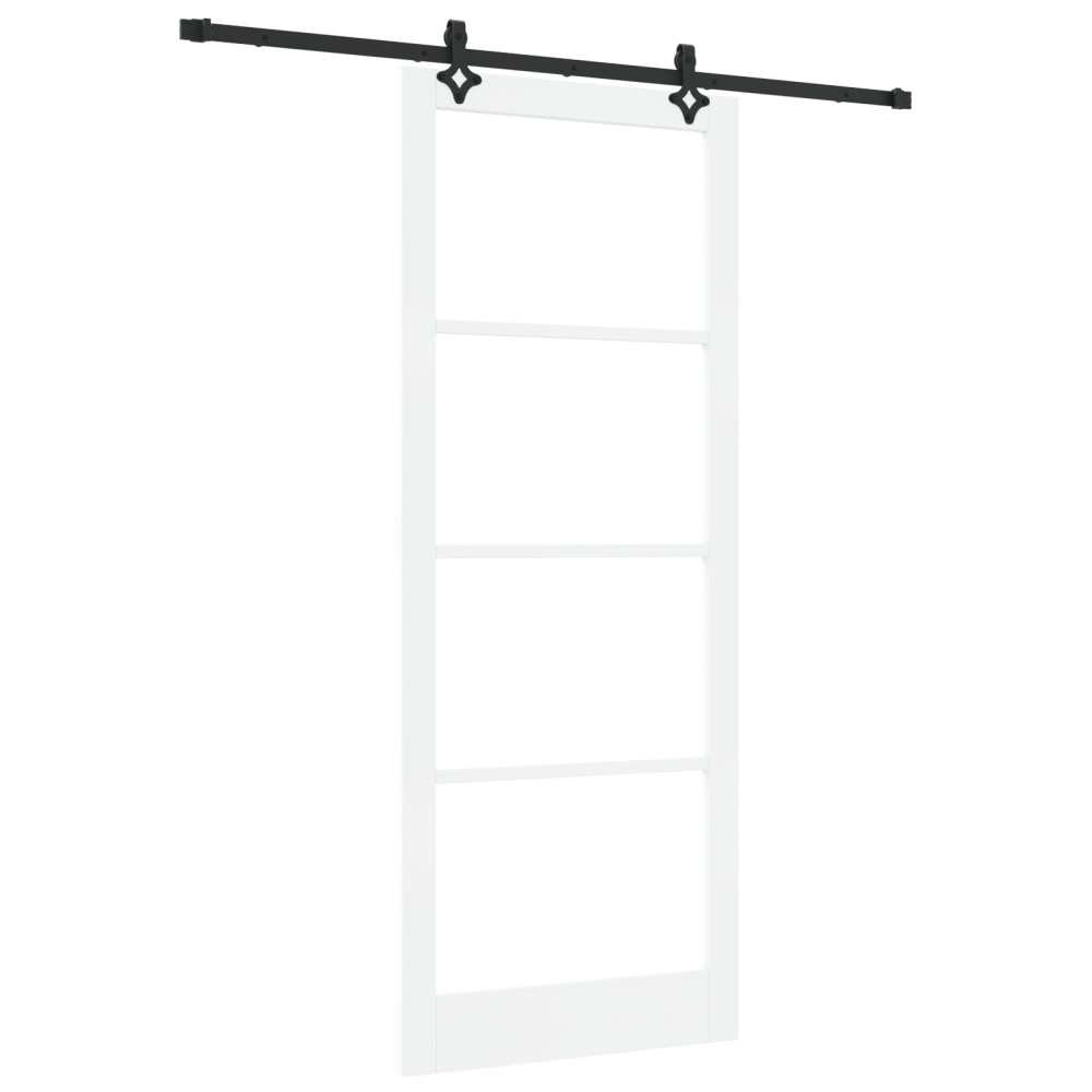 vidaXL Ușă Glisantă Manual ORKDAL Alb 93 x 232 cm Lemn și metal