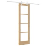 Set ușă glisantă vidaXL cu accesorii 61x198.5 cm din lemn masiv de pin Set ușă glisantă vidaXL cu accesorii 61x198.5 cm din lemn masiv de pin