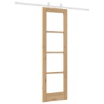 Set ușă glisantă vidaXL cu accesorii 61x198.5 cm din lemn masiv de pin Set ușă glisantă vidaXL cu accesorii 61x198.5 cm din lemn masiv de pin