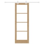 Set Ușă Culisantă vidaXL cu Hardware 73.5x211 cm Lemn Masiv Pin Set Ușă Culisantă vidaXL cu Hardware 73.5x211 cm Lemn Masiv Pin