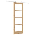 Set Ușă Culisantă vidaXL cu Hardware 73.5x211 cm Lemn Masiv Pin Set Ușă Culisantă vidaXL cu Hardware 73.5x211 cm Lemn Masiv Pin