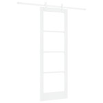 vidaXL Ușă Glisantă Manual Alb 73.5 x 211 cm Lemn și metal vidaXL Ușă Glisantă Manual Alb 73.5 x 211 cm Lemn și metal