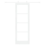 vidaXL Ușă Glisantă Manual Alb 73.5 x 211 cm Lemn și metal vidaXL Ușă Glisantă Manual Alb 73.5 x 211 cm Lemn și metal
