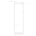 vidaXL Ușă Glisantă Manual Alb 73.5 x 211 cm Lemn și metal vidaXL Ușă Glisantă Manual Alb 73.5 x 211 cm Lemn și metal