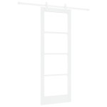 Ușă glisantă vidaXL cu hardware Alb 78x211 cm Lemn Masiv Pin Ușă glisantă vidaXL cu hardware Alb 78x211 cm Lemn Masiv Pin