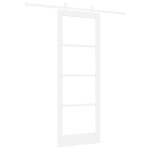 Ușă glisantă vidaXL cu hardware Alb 78x211 cm Lemn Masiv Pin Ușă glisantă vidaXL cu hardware Alb 78x211 cm Lemn Masiv Pin