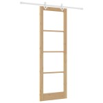 Set de Uși Glisante vidaXL cu Set de Accesorii 78x232 cm Lemn Masiv de Pin Set de Uși Glisante vidaXL cu Set de Accesorii 78x232 cm Lemn Masiv de Pin