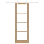 Set de Uși Glisante vidaXL cu Set de Accesorii 78x232 cm Lemn Masiv de Pin Set de Uși Glisante vidaXL cu Set de Accesorii 78x232 cm Lemn Masiv de Pin