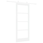 vidaXL Ușă Glisantă Manual Alb 83 x 202 cm Lemn și metal vidaXL Ușă Glisantă Manual Alb 83 x 202 cm Lemn și metal