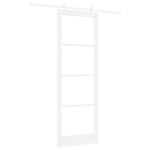vidaXL Ușă Glisantă Manual Alb 83 x 232 cm Lemn și metal vidaXL Ușă Glisantă Manual Alb 83 x 232 cm Lemn și metal