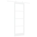 vidaXL Ușă Glisantă Manual Alb 83 x 232 cm Lemn și metal vidaXL Ușă Glisantă Manual Alb 83 x 232 cm Lemn și metal