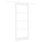 vidaXL Ușă Glisantă Manual Alb 86 x 198.5 cm Lemn și metal vidaXL Ușă Glisantă Manual Alb 86 x 198.5 cm Lemn și metal