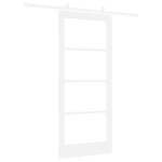 vidaXL Ușă Glisantă Manual Alb 86 x 198.5 cm Lemn și metal vidaXL Ușă Glisantă Manual Alb 86 x 198.5 cm Lemn și metal