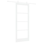 vidaXL Ușă Glisantă Manual Alb 86 x 211 cm Lemn și metal vidaXL Ușă Glisantă Manual Alb 86 x 211 cm Lemn și metal