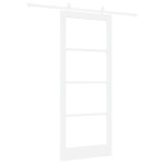 vidaXL Ușă Glisantă Manual Alb 86 x 211 cm Lemn și metal vidaXL Ușă Glisantă Manual Alb 86 x 211 cm Lemn și metal