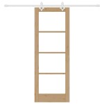 vidaXL Ușă Glisantă Manual Maro 73.5 x 198.5 cm Lemn și metal vidaXL Ușă Glisantă Manual Maro 73.5 x 198.5 cm Lemn și metal