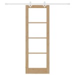 vidaXL Ușă Glisantă Manual Maro 73.5 x 211 cm Lemn și metal vidaXL Ușă Glisantă Manual Maro 73.5 x 211 cm Lemn și metal