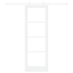vidaXL Ușă Glisantă Manual Alb 73.5 x 211 cm Lemn și metal vidaXL Ușă Glisantă Manual Alb 73.5 x 211 cm Lemn și metal